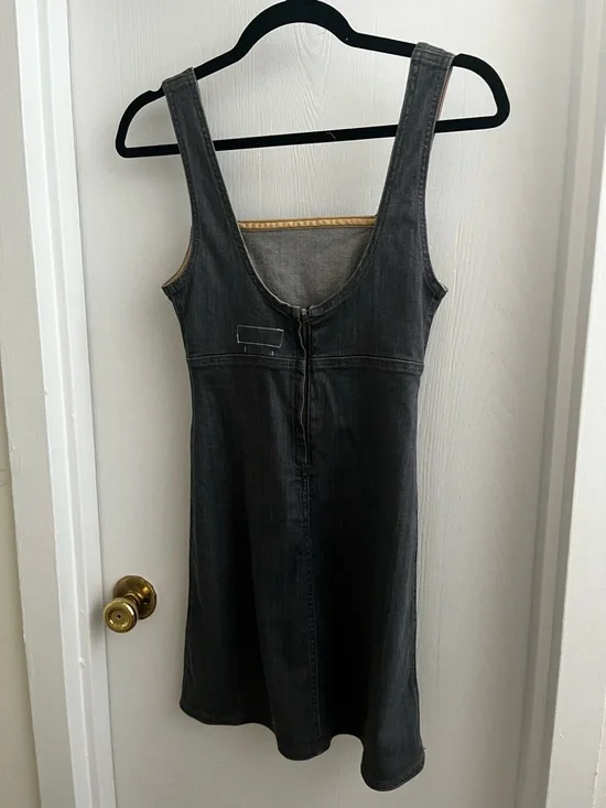 rag & bone Paula Denim Tank Dress Dark Gray NWT Size XXS - Picture 3 of 5